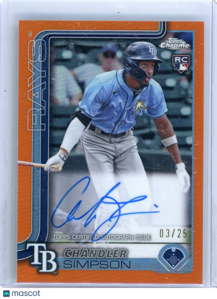 Chandler Simpson - 2025 Topps Chrome Orange 03/25 RC