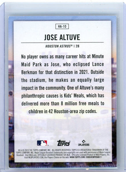 Jose Altuve - 2023 Topps Home Field Advantage