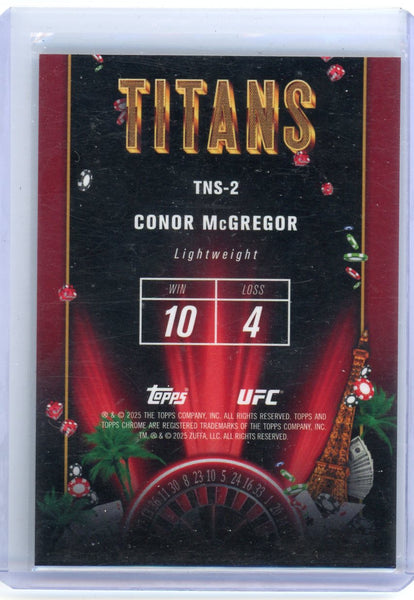 Conor McGregor - 2025 Topps Chrome UFC Titans