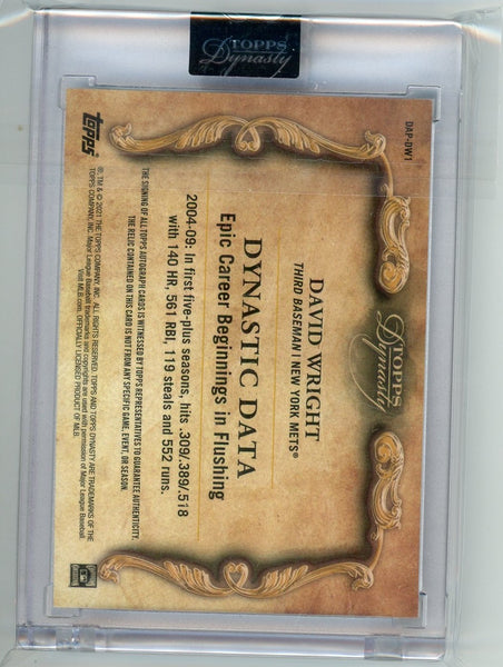 David Wright - 2021 Topps Dynasty 04/10 Patch Memorabilia