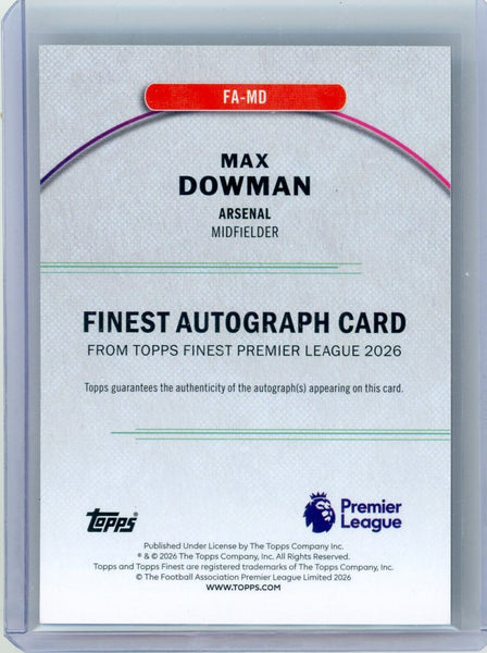Max Dowman - 2026 Topps Finest Premier League RC