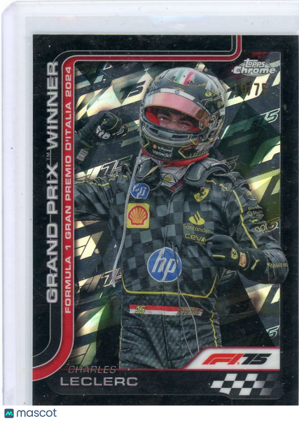 Charles Leclerc - 2025 Topps Chrome Formula 1 Black 75th 10/75