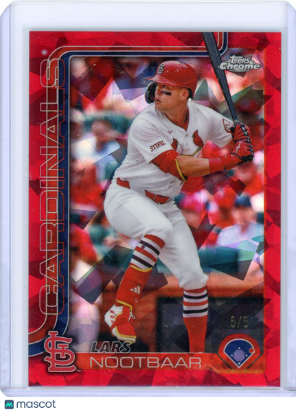 Lars Nootbaar - 2025 Topps Chrome Red Sapphire 5/5