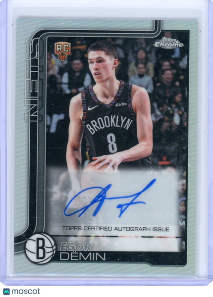 Egor Demin - 2025 Topps Chrome Update Refractor Rookie Auto