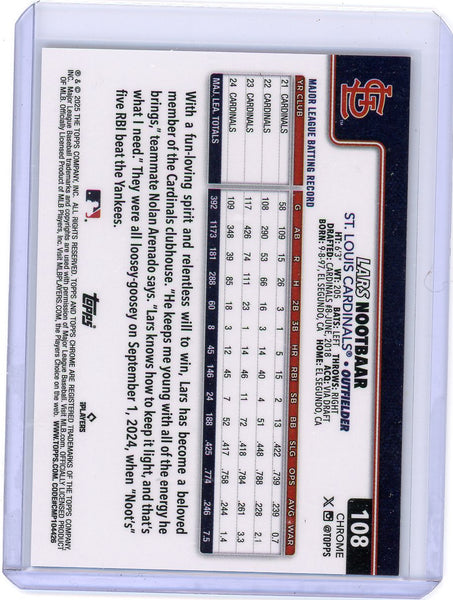 Lars Nootbaar - 2025 Topps Chrome Red Sapphire 5/5