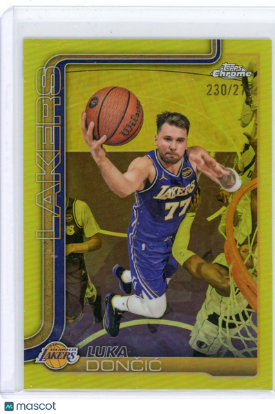 Luka Dončić - 2025 Topps Chrome Update Yellow Refractor /275 #2