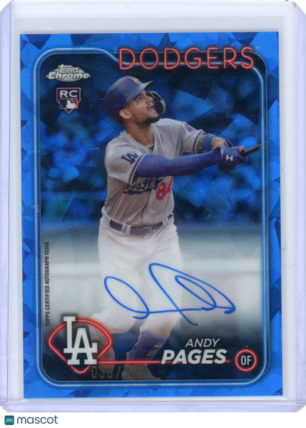 Andy Pages - 2024 Topps Chrome Sapphire Rookie Auto 36/199