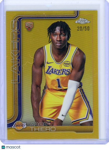 Adou Thiero - 2025 Topps Chrome Gold Refractor Rookie 20/50