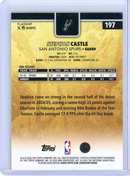 Stephon Castle - 2025 Topps Golden Mirror Case HIT