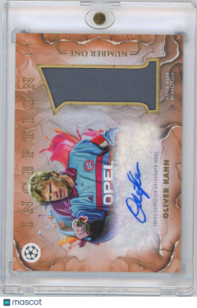Oliver Kahn - 2026 Topps Inception Match Worn Patch Auto /5