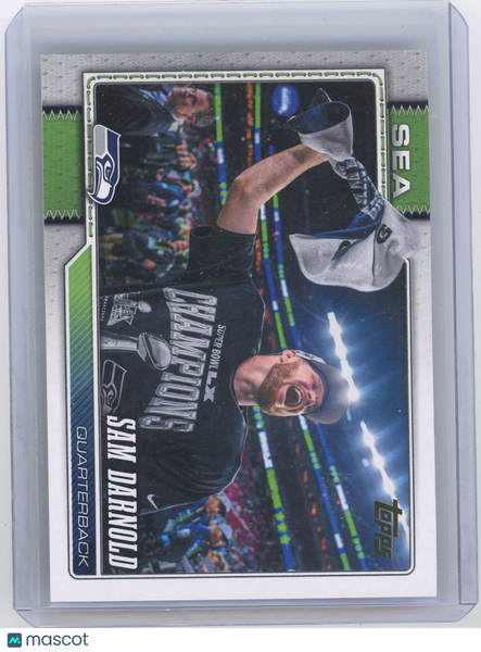Sam Darnold - 2026 Topps Flagship Gold Mirror SSP Super Bowl
