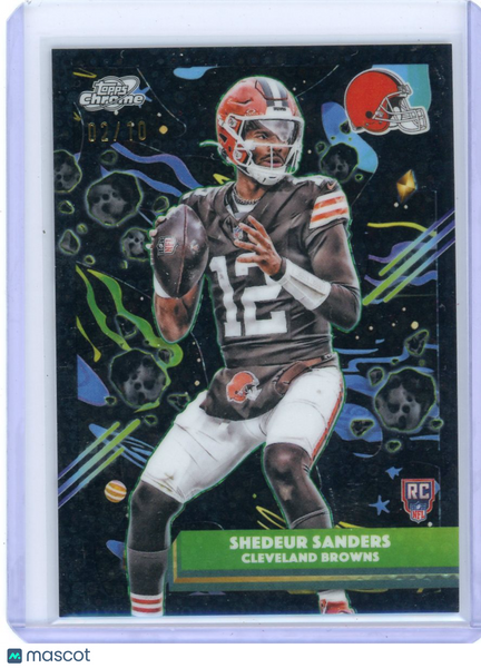 Shedeur Sanders - 2025 Topps Chrome Cosmic Black 2/10