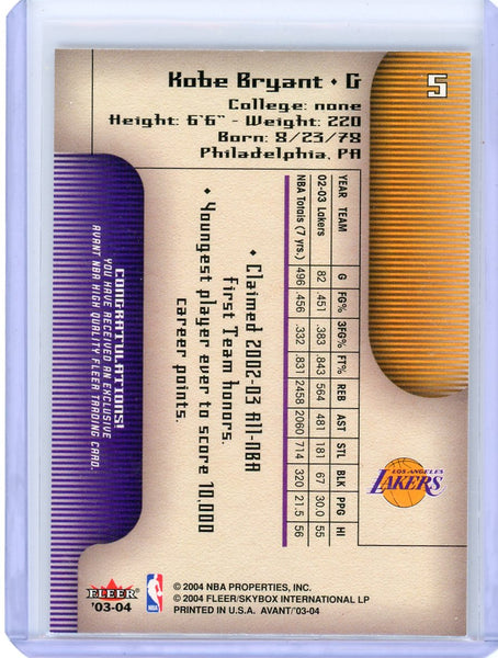 Kobe Bryant - 2003 Fleer Avant #5