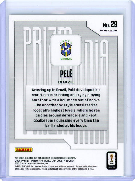 Pelé - 2026 Panini Prizm FIFA World Cup Prizmania CASE HIT