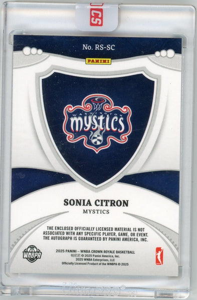 Sonia Citron - 2025 Panini Crown Royale Auto 14/49 Rookie Silhouette Relic