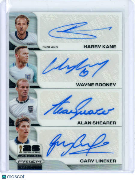 Harry Kane Wayne Rooney Gary Lineker Alan Shearer - 2026  Prizm FIFA WC 45/75