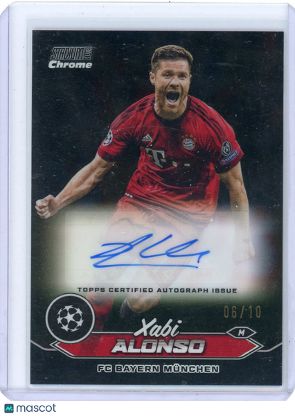 Xabi Alonso - 2024 Topps Stadium Club Chrome UEFA Champions League Auto 06/10