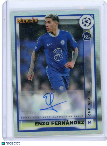 Enzo Fernández - 2023 Topps Merlin UEFA Club Competitions Autograph RC