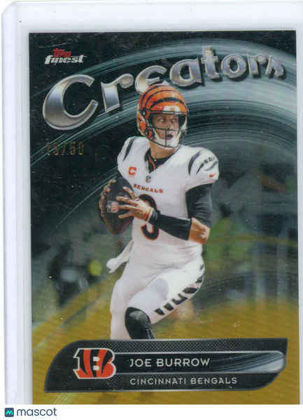 Joe Burrow - 2025 Topps Finest Creators Gold 19/50