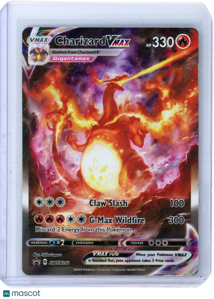 Sword & Shield Promos Charizard VMAX Holo Black Star Promo FA #SWSH261