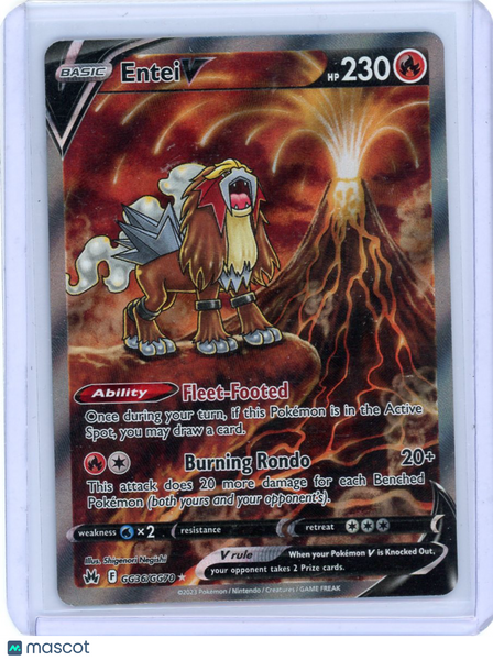 2023 Crown Zenith Entei V Holo Rare SAR #GG36/GG70
