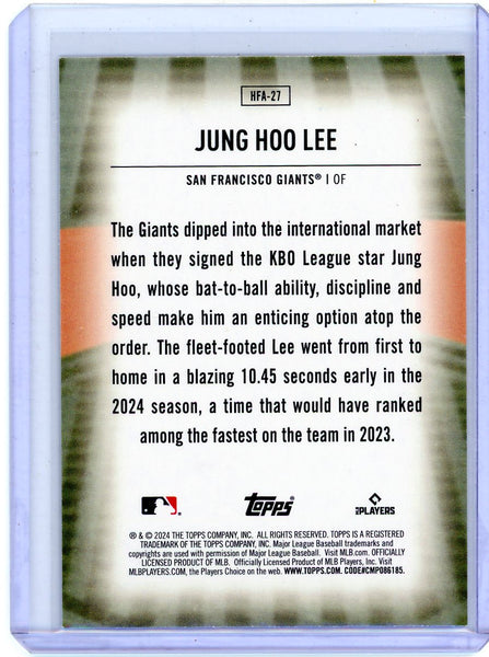 Jung Hoo Lee - 2024 Topps Home Field Advantage Rookie HFA-27
