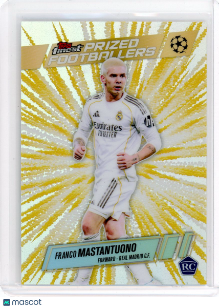 Franco Mastantuono - 2026 Topps Finest Prized Footballers RC