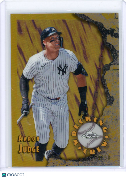 Aaron Judge - 2026 Topps Chrome Wrecking Crew Gold Refractor /50
