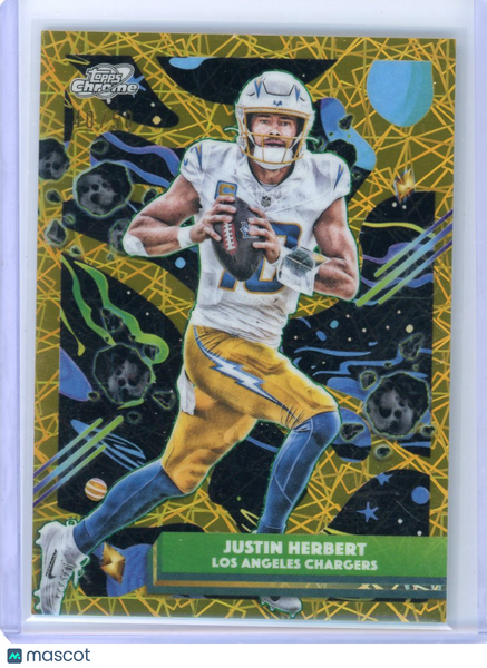 Justin Herbert - 2025 Topps Chrome Cosmic Gold /50