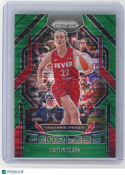 Caitlin Clark - 2025 Panini Prizm WNBA Fearless Green Pulsar 10/25
