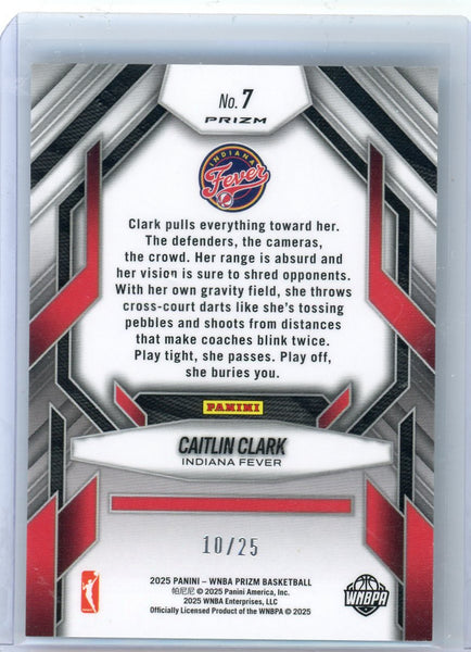 Caitlin Clark - 2025 Panini Prizm WNBA Fearless Green Pulsar 10/25