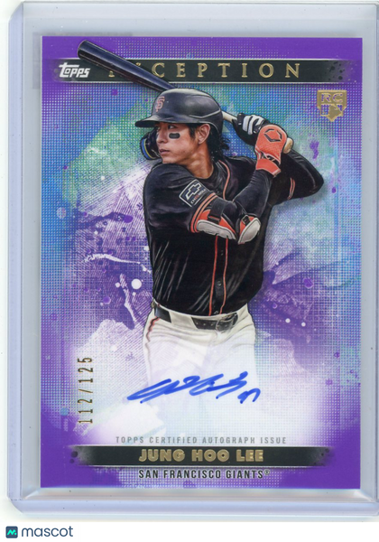 Jung Hoo Lee - 2024 Topps Inception Baseball Rookie Auto Purple 112/125 BRES-JHO