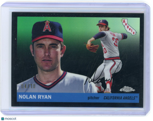 Nolan Ryan - 2025 Topps Chrome Platinum Baseball Black 04/10 #398