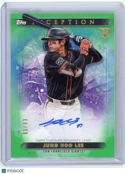 Jung Hoo Lee - 2024 Topps Inception Green Rookie Auto 65/99 BRES-JHO