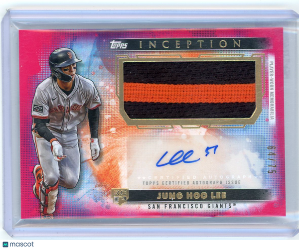 Jung Hoo Lee - 2024 Topps Inception Rookie Patch Auto Magenta 64/75 APC-JH