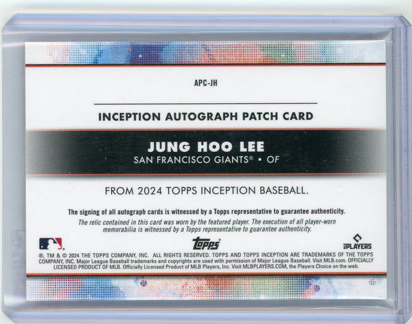 Jung Hoo Lee - 2024 Topps Inception Rookie Patch Auto Magenta 64/75 APC-JH