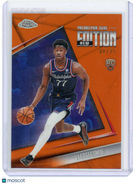 VJ Edgecombe - 2026 Topps Chrome New Edition Orange Refractor Rookie 08/25