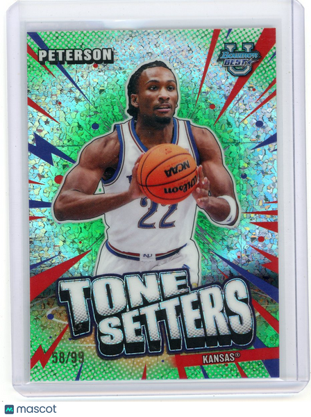Darryn Peterson - 2026 Bowman University Best Tone Setters Rookie Green 58/99