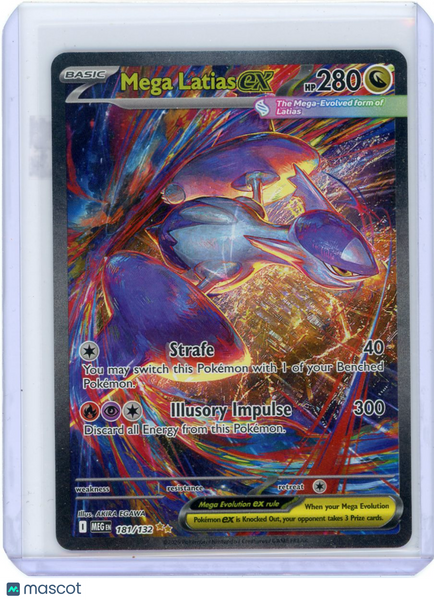 2025 Mega Evolution Mega Latias EX Holo Secret Rare SAR #181/132