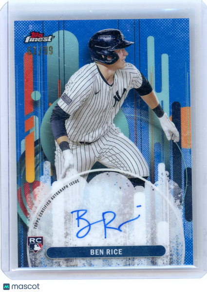 Ben Rice - 2025 Topps Finest 63/99 RC