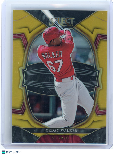 Jordan Walker - 2023 Panini Select Gold Prizm 06/10