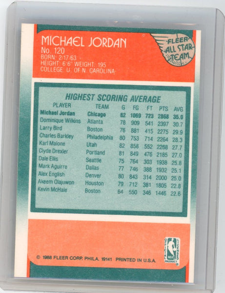 Michael Jordan - 1988 Fleer All-Star Team