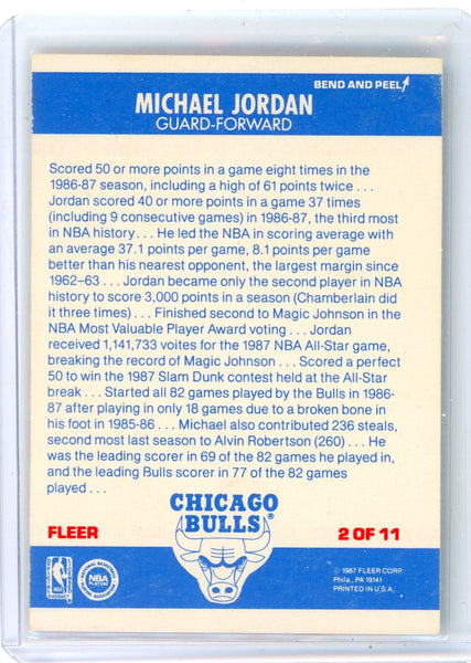 Michael Jordan - 1986 Fleer Stickers