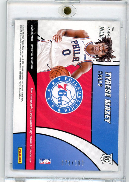 Tyrese Maxey - 2021 Panini Revolution Fractal RC 071/100