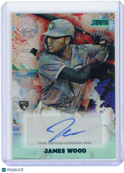 James Wood - 2025 Topps Stadium Club Abstract Rookie Auto 48/75