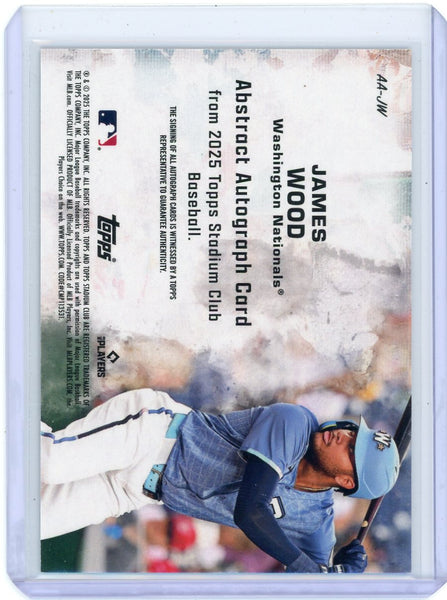 James Wood - 2025 Topps Stadium Club Abstract Rookie Auto 48/75