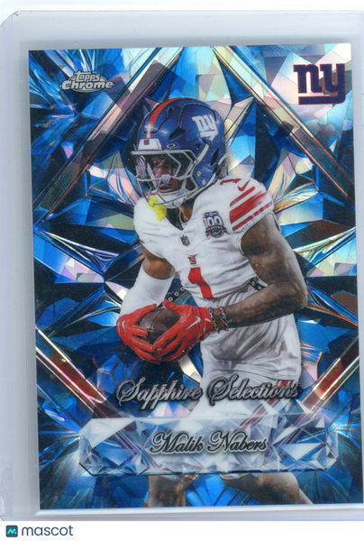 Malik Nabers - 2025 Topps Chrome Sapphire Selections