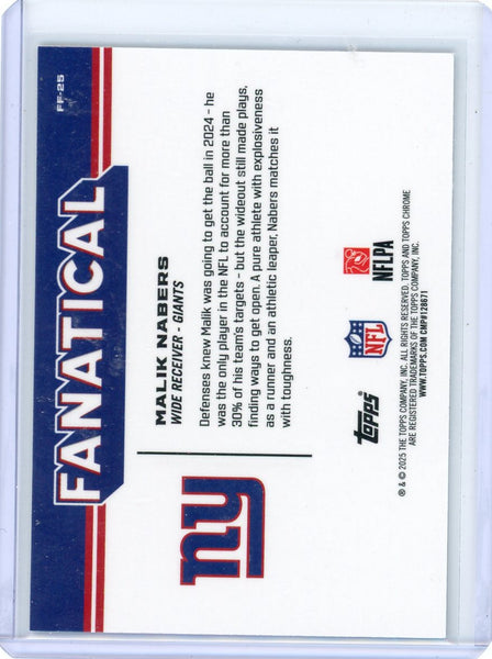 Malik Nabers - 2024 Topps Chrome Fanatical