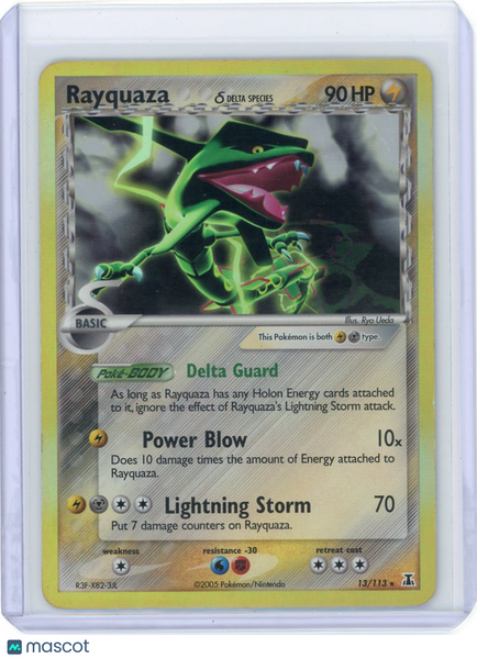 2007 EX Delta Species Rayquaza Holo Rare Holo #13/113
