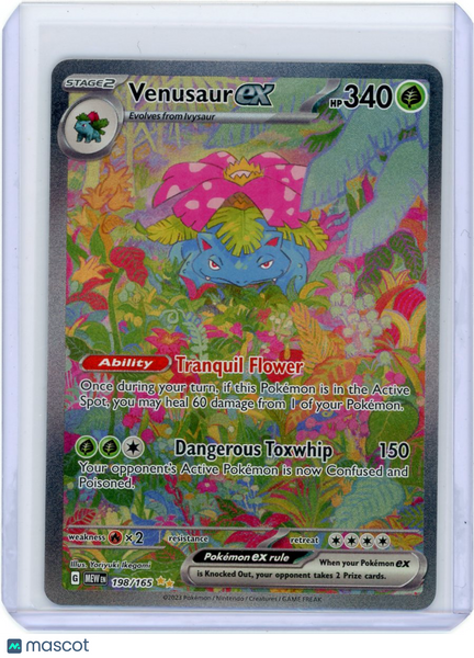 2023 Scarlet & Violet 151 Venusaur EX Holo Secret Rare SIR #198/165
